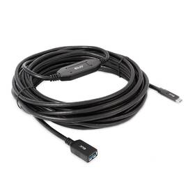 Kabel Club3D USB-C/USB-A, 10m černá barva
