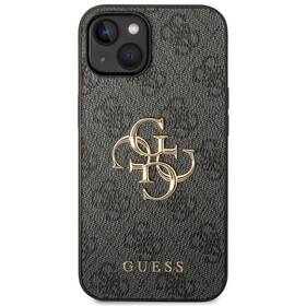 Kryt na mobil Guess 4G Metal Logo na Apple iPhone 15 (GUHCP15S4GMGGR) šedý