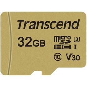 Transcend 500S microSDHC 32GB UHS-I U3 (Class 10) (95R/60W) + adapter
