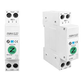 Modul IMMAX NEO SMART elektronický jistič jednofázový 1-63A, měření spotřeby, Zigbee 3.0, Tuya (07573L)