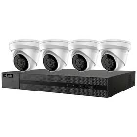 Kamerový systém HiLook IK-4248TH-MH/P, 4x kamery IPC-T280H 2.8mm, 1x NVR-104MH-C (301501642) černý/bílý