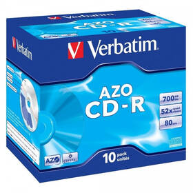 Verbatim Crystal CD-R DLP 700MB/80min, 52x, jewel box, 10ks