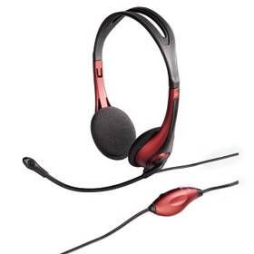 Headset Hama HS-250 červená barva
