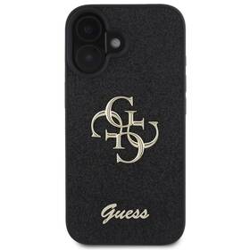 Guess PU Fixed Glitter 4G Metal Logo na Apple iPhone 16 Plus