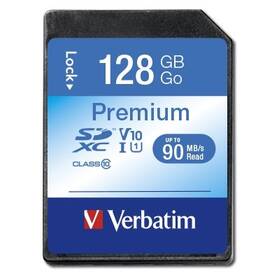 Paměťová karta Verbatim Premium SDXC 128GB UHS-I V10 U1 (90R/10W) (44025)