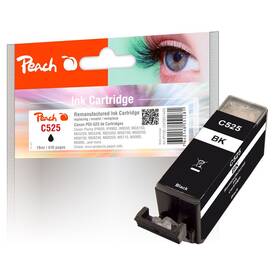 Inkoustová náplň Peach Canon PGI-525PGBK, 19 ml (314453) černá