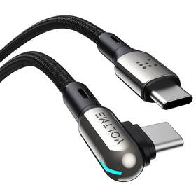 Kabel Voltme Powerlink Stark Series USB-C/USB-C, CTC 3A/60W 1,2m černá barva
