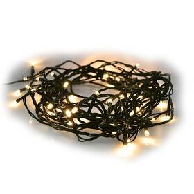 Vánoční osvětlení Solight řetěz, 200 LED, 20+5m, 8 funkcí, časovač, IP44, teplá bílá (1V102-WW) - rozbaleno - 24 měsíců záruka