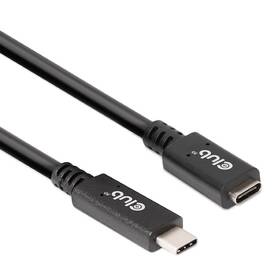 Kabel Club3D USB-C 60W, prodlužovací, 2m černá barva
