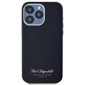 Kryt na mobil Karl Lagerfeld Grained PU Hotel RSG na Apple iPhone 15 Pro Max černá barva
