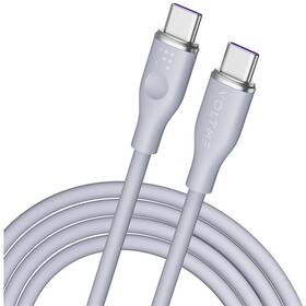 Kabel Voltme Powerlink Moss Series USB-C/USB-C, CTC 5A/100W 1,8m šedá barva
