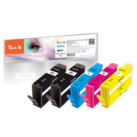 Inkoustová náplň Peach HP 364XL, MultiPack Plus, 2x19 ml, 3x12 ml - CMYK (316405)