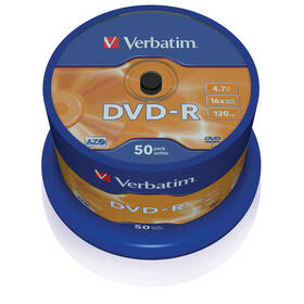Verbatim DVD-R 4,7GB, 16x, 50cake