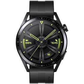 Huawei Watch GT 3 46 mm (Active) - Black + Black Fluoroelastomer Strap