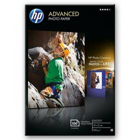 Fotopapír HP Advanced Photo Paper, lesklý, 10 x 15cm, bez okraj, 100 listů, 250 g/m2 (Q8692A)