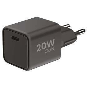 Nabíječka do sítě WG GaN, 1xUSB-C, PD 20W černá barva
