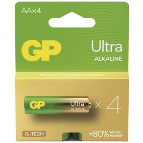 Baterie alkalická GP Ultra AA (LR6), 4 ks (B02214)