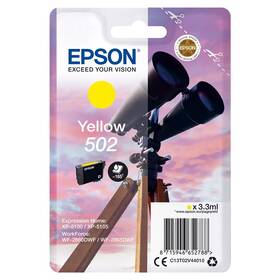 Inkoustová náplň Epson 502, 165 stran (C13T02V44010) žlutá
