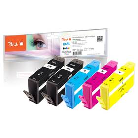 Inkoustová náplň Peach HP 655, MultiPack Plus, 2x19, 3x12 ml - CMYK (319273)