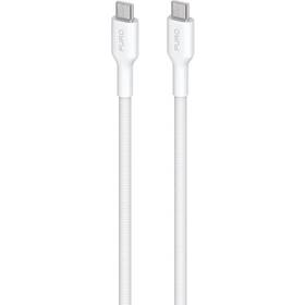 Kabel Puro Fabrik USB-C/USB-C, PD 60 W, 1,2 m bílá barva
