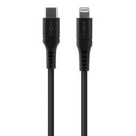Kabel FIXED Liquid silicone USB-C/Lightning s podporou PD, MFi, 0,5m (FIXDLS-CL05-BK) černý