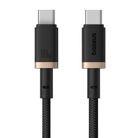 Kabel Baseus Dura USB-C/USB-C, 100W, 2m černá barva
