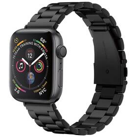 Řemínek Spigen Modern Fit na Apple Watch 42/44/45/49 mm, ocelový (062MP25403) černý - rozbaleno - 24 měsíců záruka