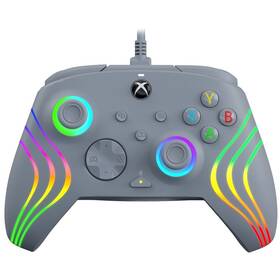 Gamepad PDP Afterglow Wave RGB Wired Controller pro Xbox One/Series (049-024-GE) šedý