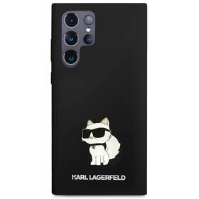 Kryt na mobil Karl Lagerfeld Liquid Silicone Choupette NFT na Samsung Galaxy S24 Ultra (KLHCS24LSNCHBCK) černý