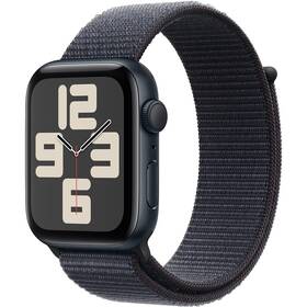 Chytré hodinky Apple GPS 44mm pouzdro z temně inkoustového hliníku - Inkoustově fialový provlékací sportovní řemínek 
