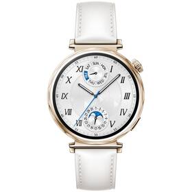 Huawei Watch GT 5 41 mm - Gold + White Composite Leather Strap