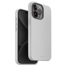 Kryt na mobil Uniq Lino Hue MagClick na Apple iPhone 15 Pro Max (UNIQ-IP6.7P(2023)-LINOHMCGRY) šedý