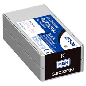 Inkoustová náplň Epson SJIC22P, 32 ml (C33S020601) černá