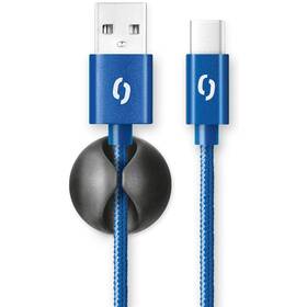 Kabel Aligator Premium USB/USB-C, 2m modrá barva
