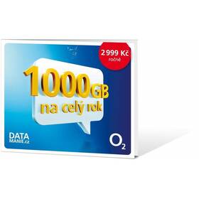 SIM karta O2 na 1 rok 1000 GB 
