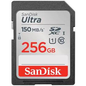 Paměťová karta SanDisk SDXC Ultra 256 GB UHS-I U1 (150R) (SDSDUNC-256G-GN6IN)