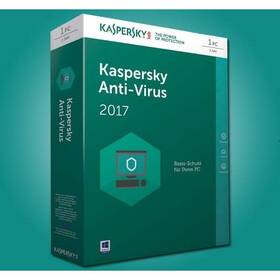 Software Kaspersky Antivirus 2017 1 PC / 12 měsíců 
