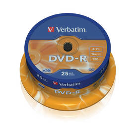 Verbatim DVD-R 4,7GB, 16x, 25cake