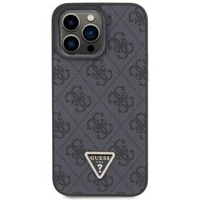 Kryt na mobil Guess 4G Strass Triangle Metal Logo na Apple iPhone 15 Pro Max (GUHCP15XP4TDPK) černý