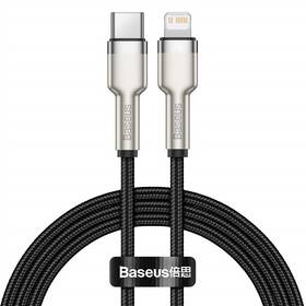 Kabel Baseus Cafule USB-C/Lightning PD 20W, 1m (CATLJK-A01) černý