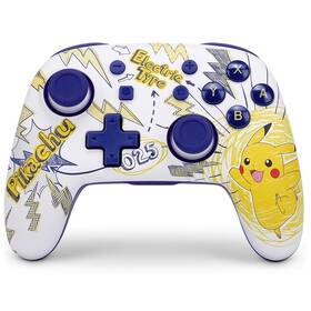 Gamepad PowerA Nano Enhanced Wireless pro Nintendo Switch - Pokémon: Pikachu School Days (NSGP0063-01)