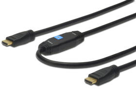 Kabel Digitus HDMI 1.4, 15m, ethernet, aktivní zesílení (AK-330118-150-S) černý