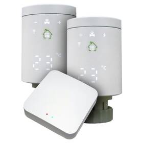 Kompletní sada XtendLan THL04 2x termostatická hlavice + 1x Zigbee brána (XL-HLAVICE2KIT)