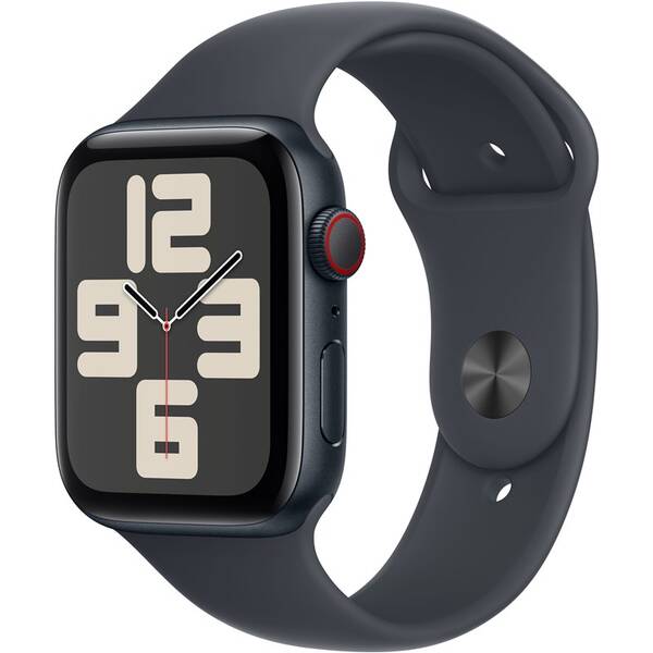 Chytré hodinky Apple GPS + Cellular 40mm pouzdro z temně inkoustového hliníku - temně inkoustový sportovní řemínek - S/M 
