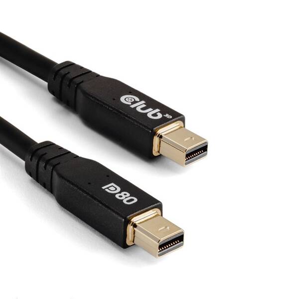 Kabel Club3D MiniDisplayPort 2.1, 10K60Hz, 1m černá barva
