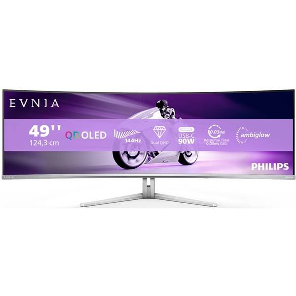 Monitor Philips Evnia 49M2C8900L stříbrná barva
