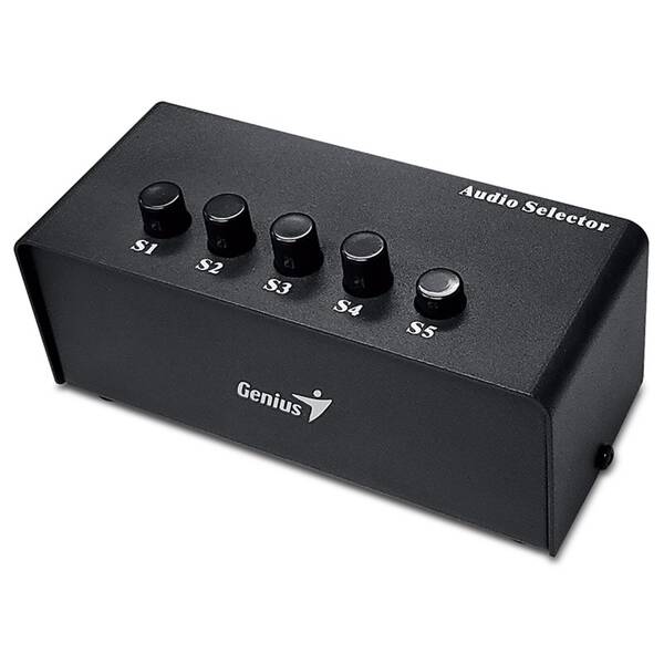 Přepínač Genius Stereo Switching Box černá barva
