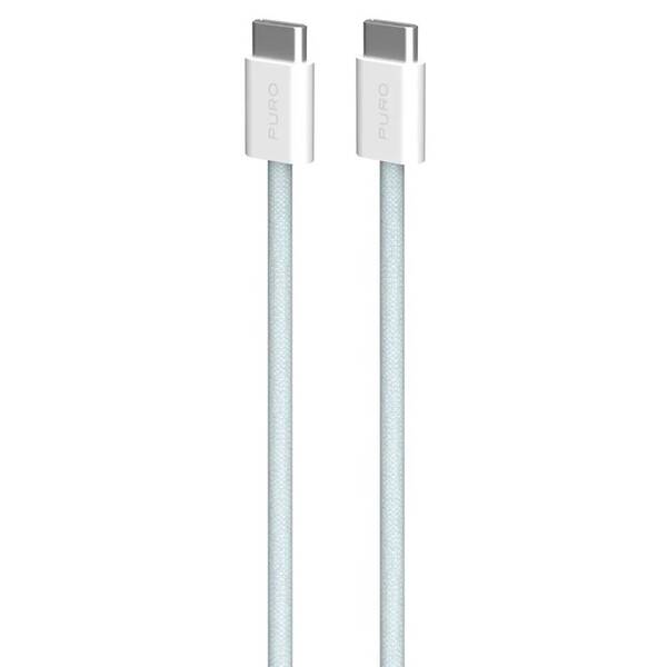 Kabel Puro Fabrik FABK4 USB-C/USB-C, 60 W, 1,5 m modrá barva
