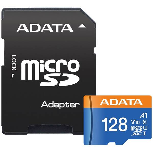 Paměťová karta ADATA Premier MicroSDXC 128GB UHS-I (100R/25W) + adaptér 
