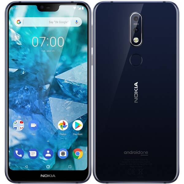 Mobilní telefon Nokia 7.1 Single SIM modrá barva
